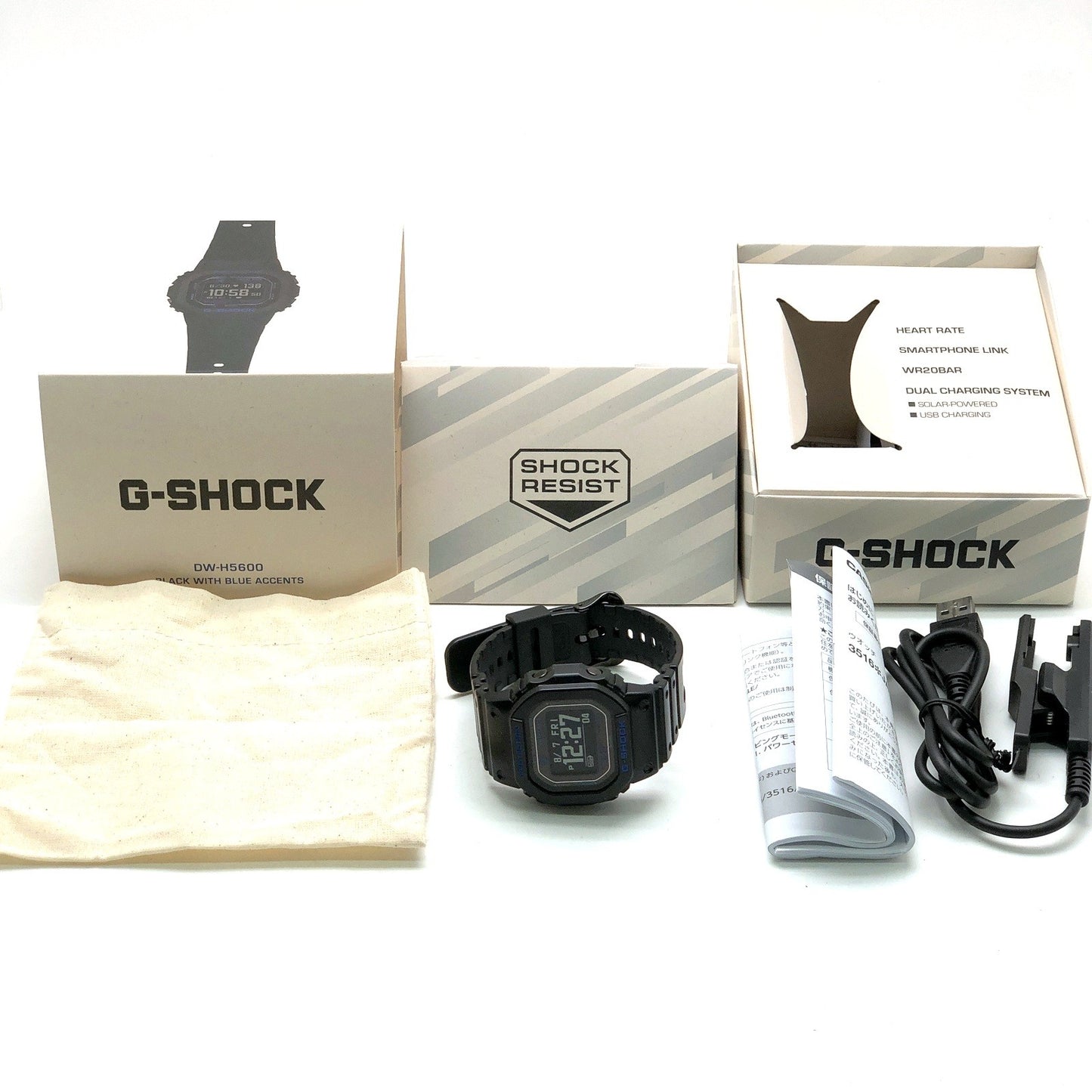 G-SHOCK G-SQUAD Multi-Sport Smartwatch Black Watch Size ONE SIZE