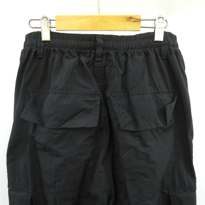 A.F ARTEFACT Nylon Wide Cargo Pants Black Size 2