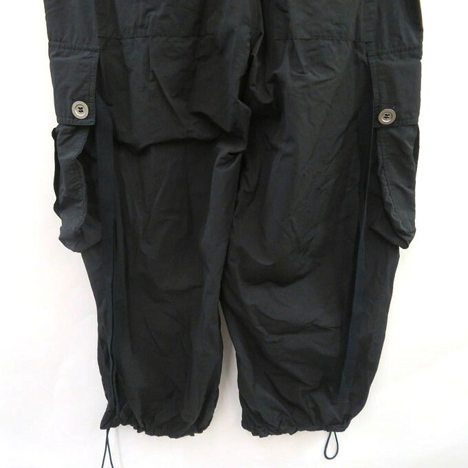 A.F ARTEFACT Nylon Wide Cargo Pants Black Size 2