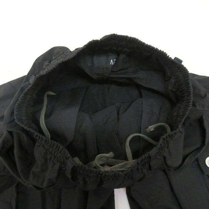 A.F ARTEFACT Nylon Wide Cargo Pants Black Size 2