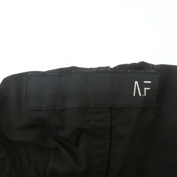 A.F ARTEFACT Nylon Wide Cargo Pants Black Size 2