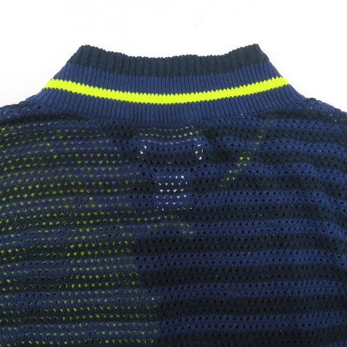 FACETASM 25SS Layered Mesh Knit Vest Navy Size 4