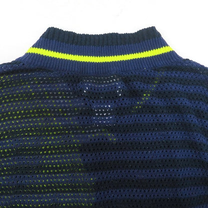 FACETASM 25SS Layered Mesh Knit Vest Navy Size 4