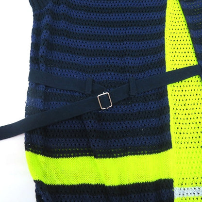 FACETASM 25SS Layered Mesh Knit Vest Navy Size 4