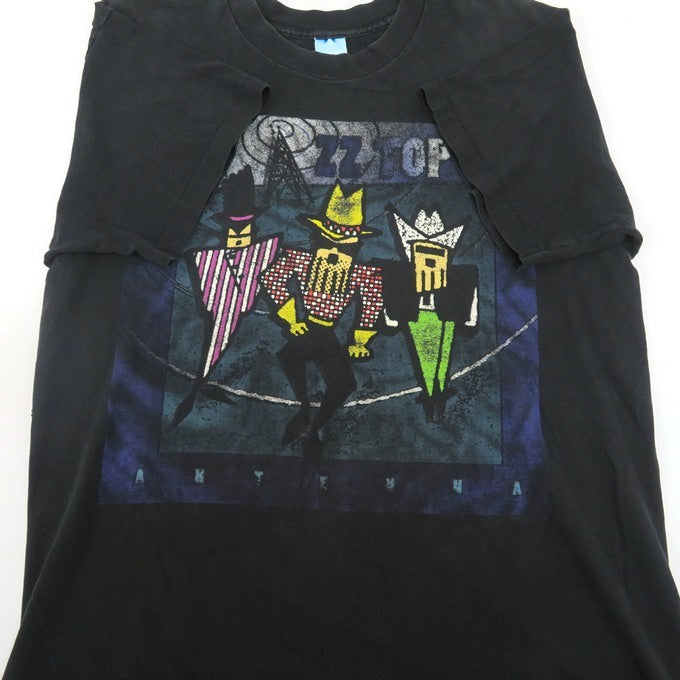 FRUIT OF THE LOOM 90s ZZ Top Tour Rock Band T-Shirt Size L