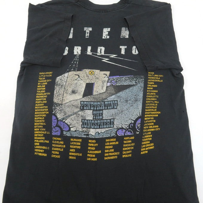 FRUIT OF THE LOOM 90s ZZ Top Tour Rock Band T-Shirt Size L