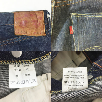 FULLCOUNT Lot.0105 Indigo Denim Jeans Size 33
