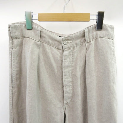 ETS.MATERIAUX Linen Trousers Beige Size 2