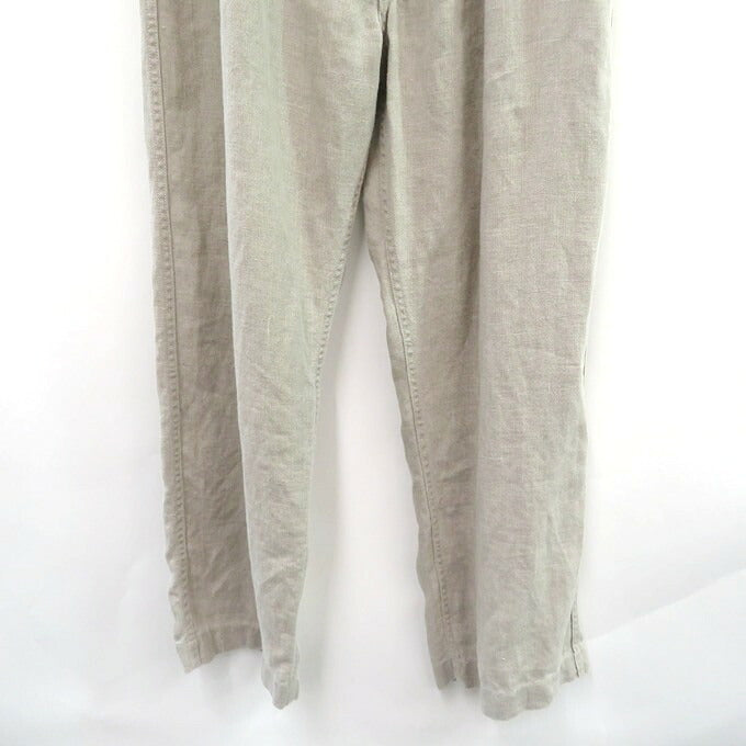 ETS.MATERIAUX Linen Trousers Beige Size 2