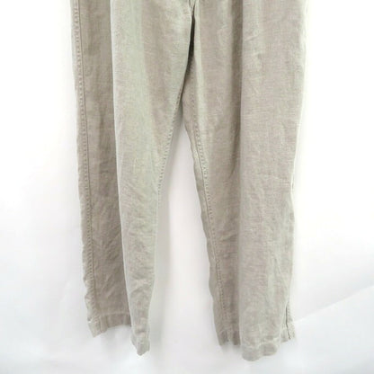 ETS.MATERIAUX Linen Trousers Beige Size 2