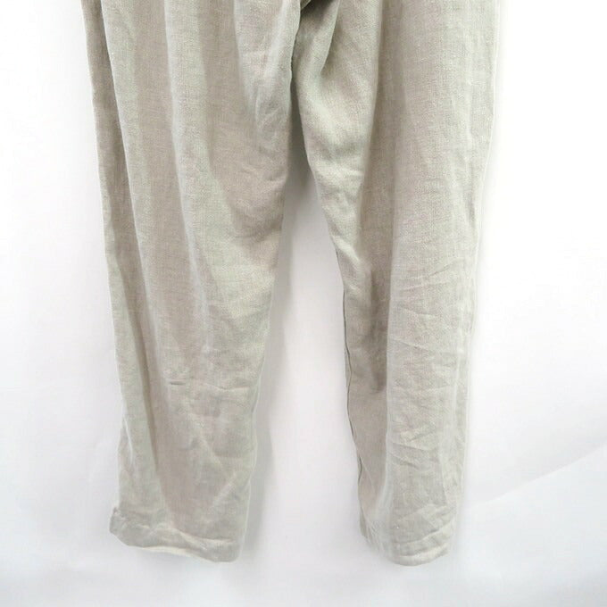 ETS.MATERIAUX Linen Trousers Beige Size 2