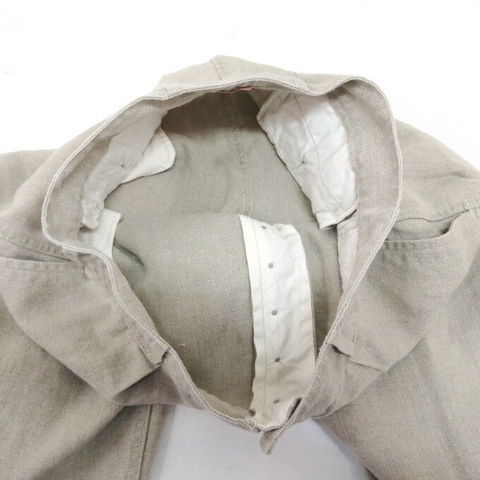 ETS.MATERIAUX Linen Trousers Beige Size 2