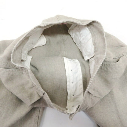ETS.MATERIAUX Linen Trousers Beige Size 2