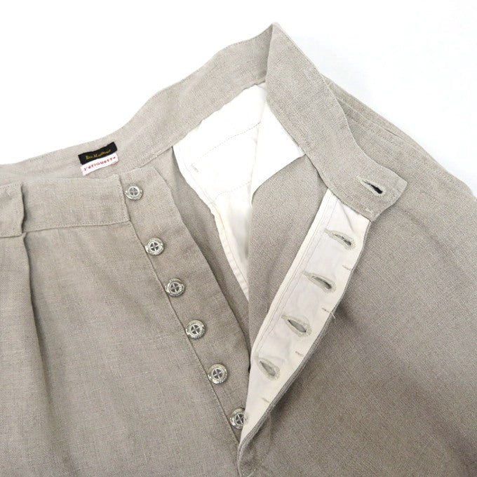 ETS.MATERIAUX Linen Trousers Beige Size 2