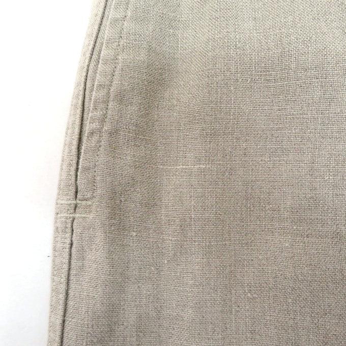 ETS.MATERIAUX Linen Trousers Beige Size 2