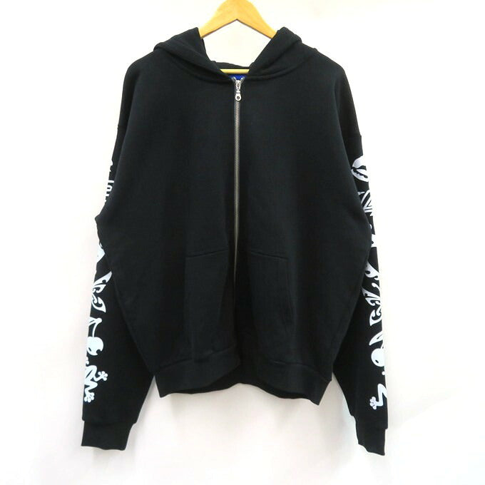 PLZ Make It Ruins Elemental Zip Up Hoodie Black Size XL