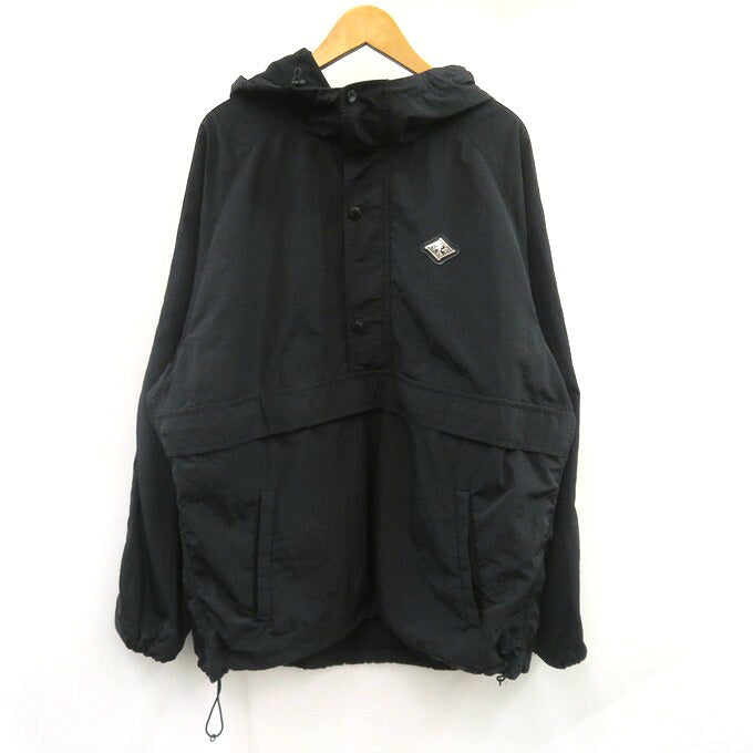 BUDSPOOL Pullover Anorak Jacket Black Size L