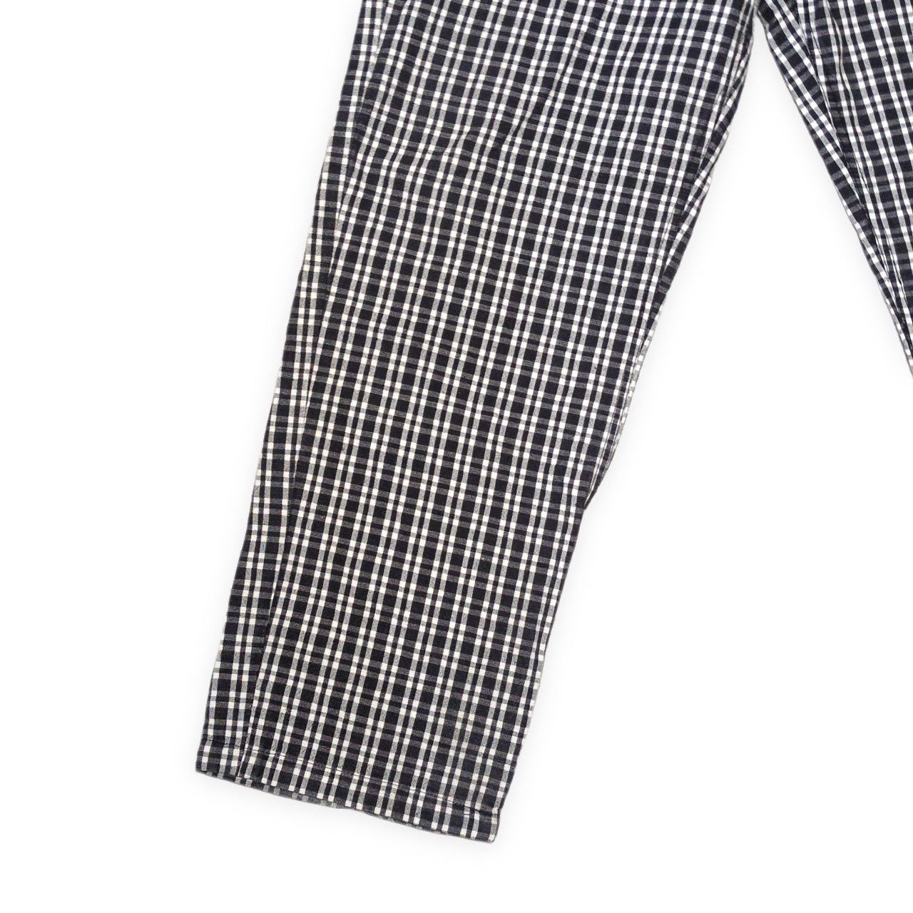 OUTIL Cotton Linen Check Button Fly Pants in France Size 3