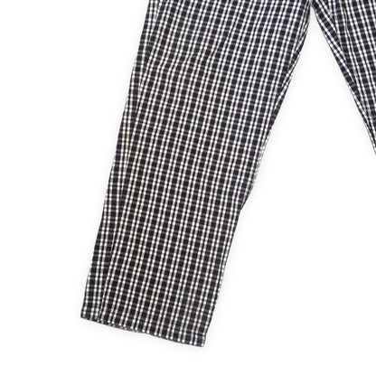 OUTIL Cotton Linen Check Button Fly Pants in France Size 3