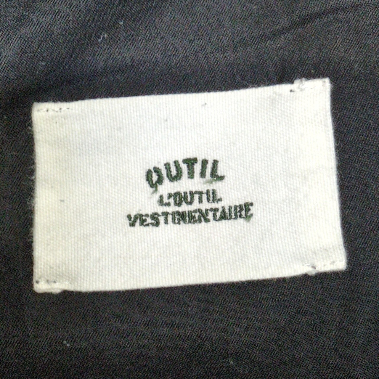 OUTIL Cotton Linen Check Button Fly Pants in France Size 3