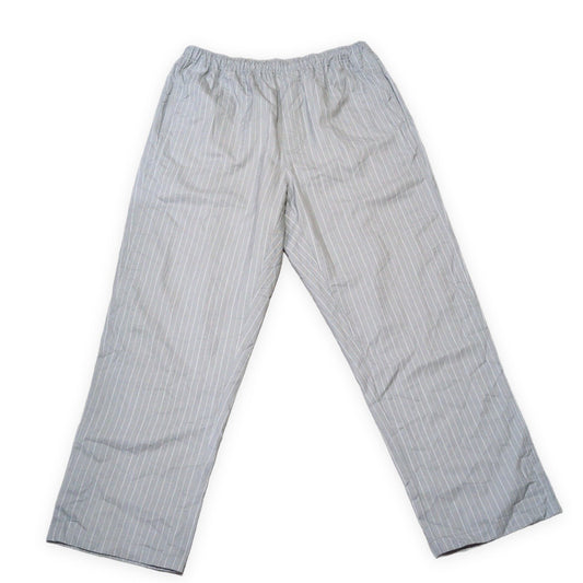 STUSSY Gray Wrinkled Stripe Beach Pants Size XL