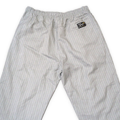 STUSSY Gray Wrinkled Stripe Beach Pants Size XL