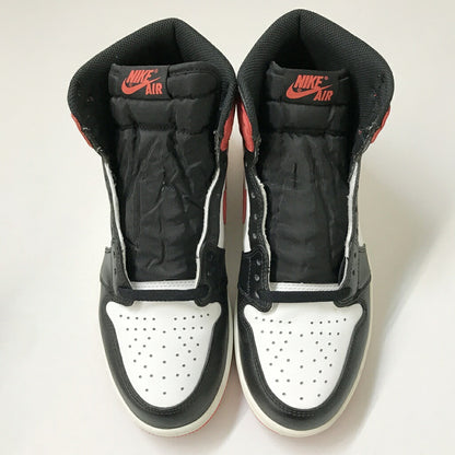 NIKE AIR JORDAN 1 Retro High OG Red Black Sneakers Size 26.5