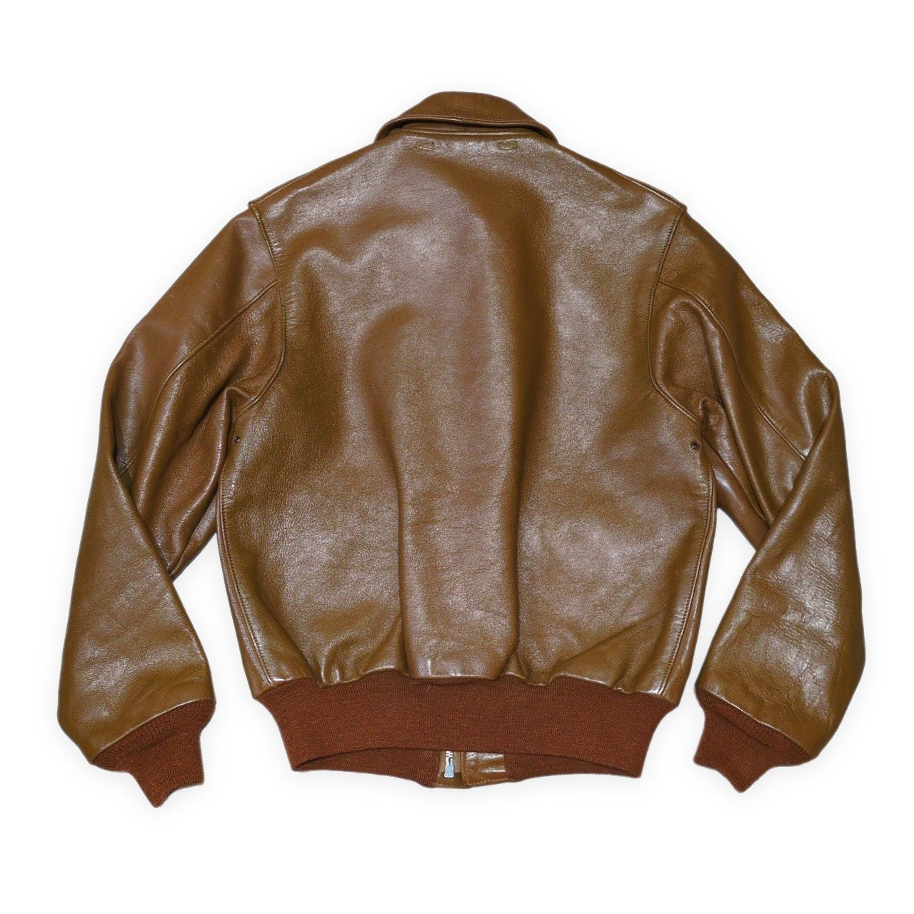 THE REAL McCOY'S A-2 Leather Flight Jacket Brown Size S