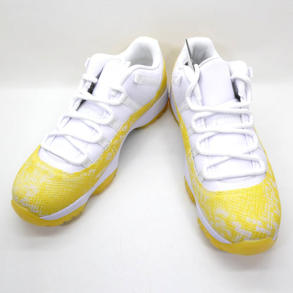 NIKE WMNS AIR JORDAN 11 Retro Low Yellow Python Sneakers