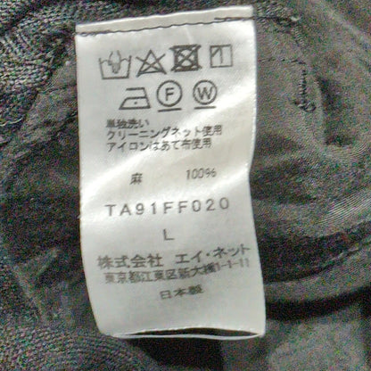tac:tac Black Linen 2-Way Convertible Pants Size L