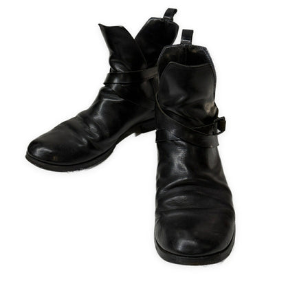 m.a+ Vacchetta Leather Silver Staple Boots Black Size EU 42
