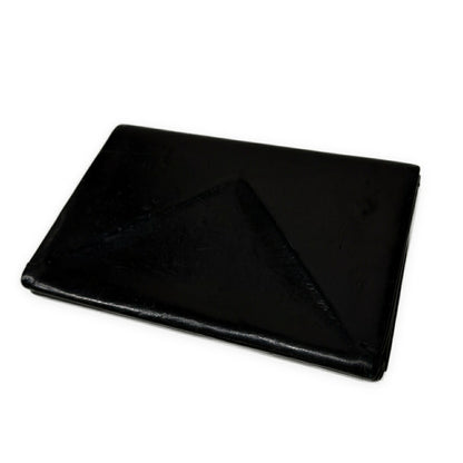 m.a+ Vacchetta Leather Silver Staple Wallet Black Size W10