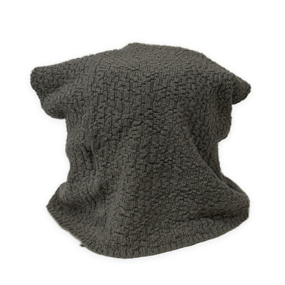 DANIEL ANDRESEN Khaki Cotton Linen Knit Cap Size ONE SIZE