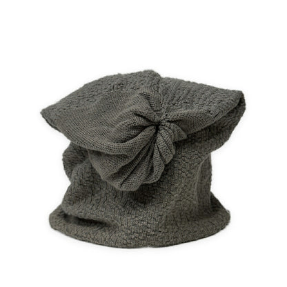 DANIEL ANDRESEN Khaki Cotton Linen Knit Cap Size ONE SIZE
