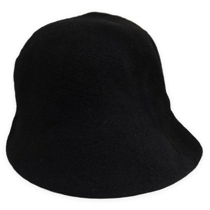 Vivienne Westwood Black Orb Embroidered Wool Hat Size M