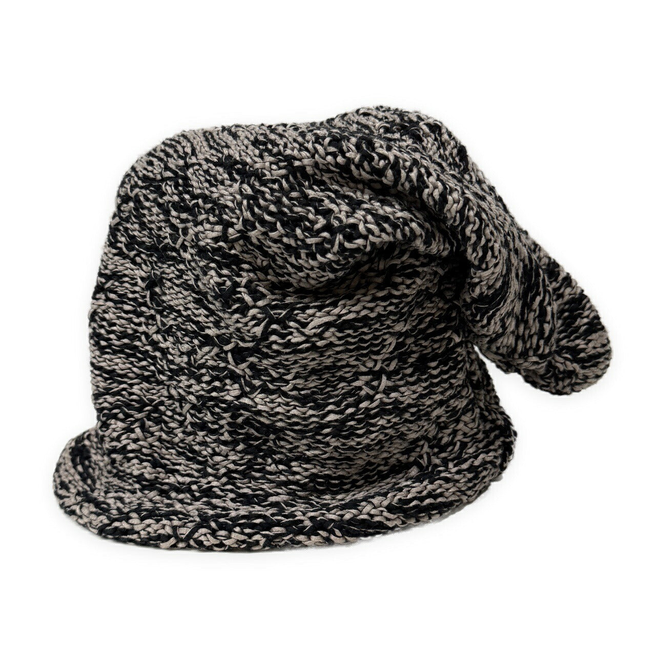 DANIEL ANDRESEN Cotton Knit Beanie Gray Size ONE SIZE