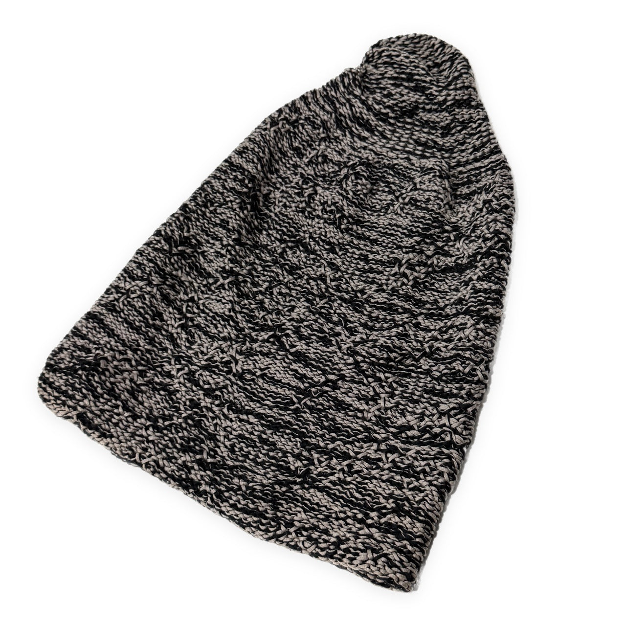 DANIEL ANDRESEN Cotton Knit Beanie Gray Size ONE SIZE