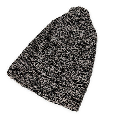 DANIEL ANDRESEN Cotton Knit Beanie Gray Size ONE SIZE