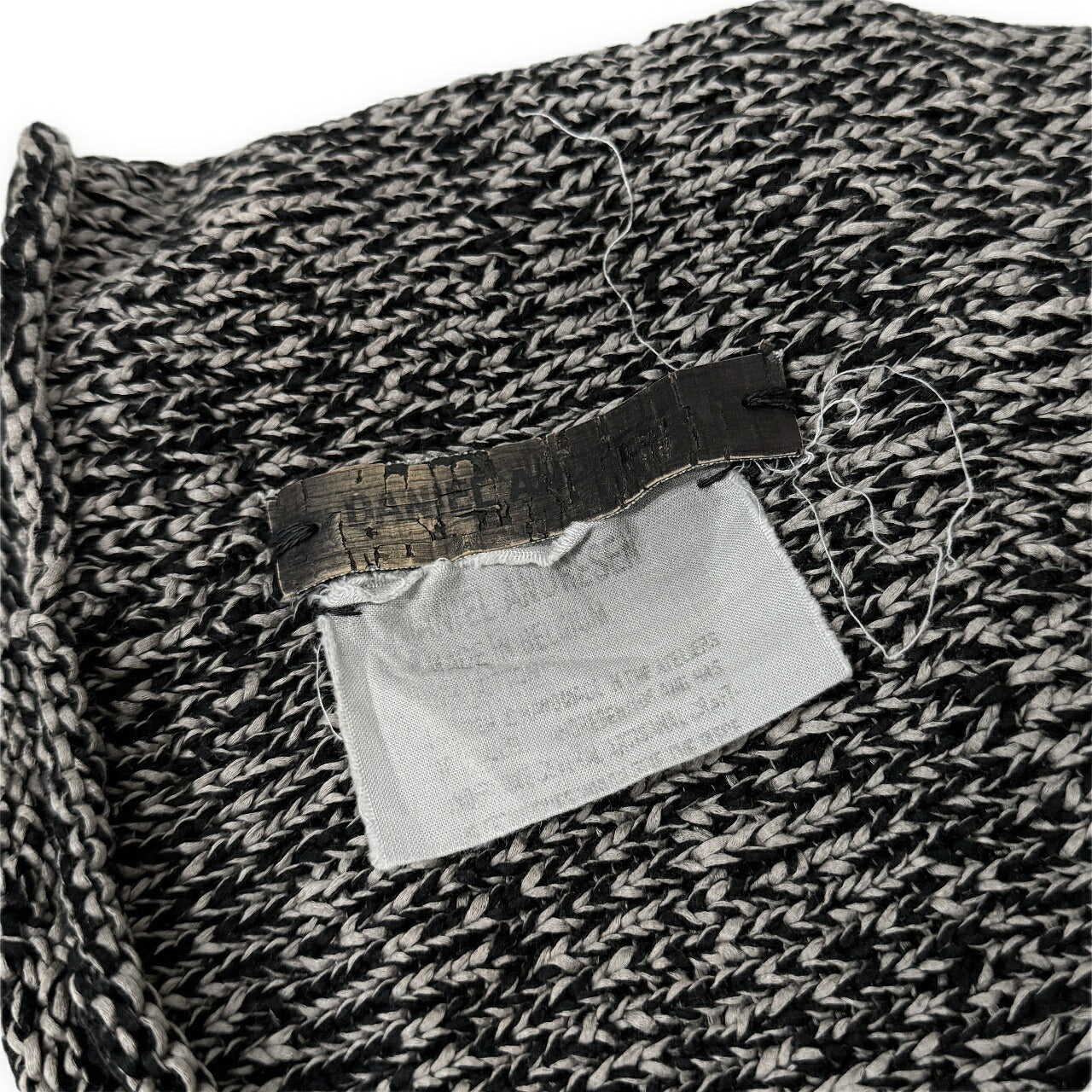 DANIEL ANDRESEN Cotton Knit Beanie Gray Size ONE SIZE
