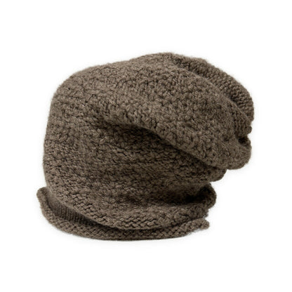 DANIEL ANDRESEN Brown Wool Knit Cap Size ONE SIZE
