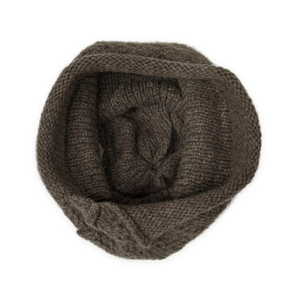DANIEL ANDRESEN Brown Wool Knit Cap Size ONE SIZE