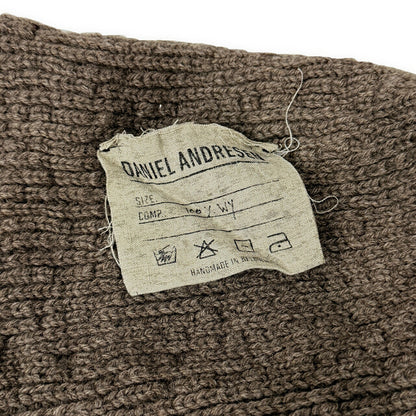 DANIEL ANDRESEN Brown Wool Knit Cap Size ONE SIZE