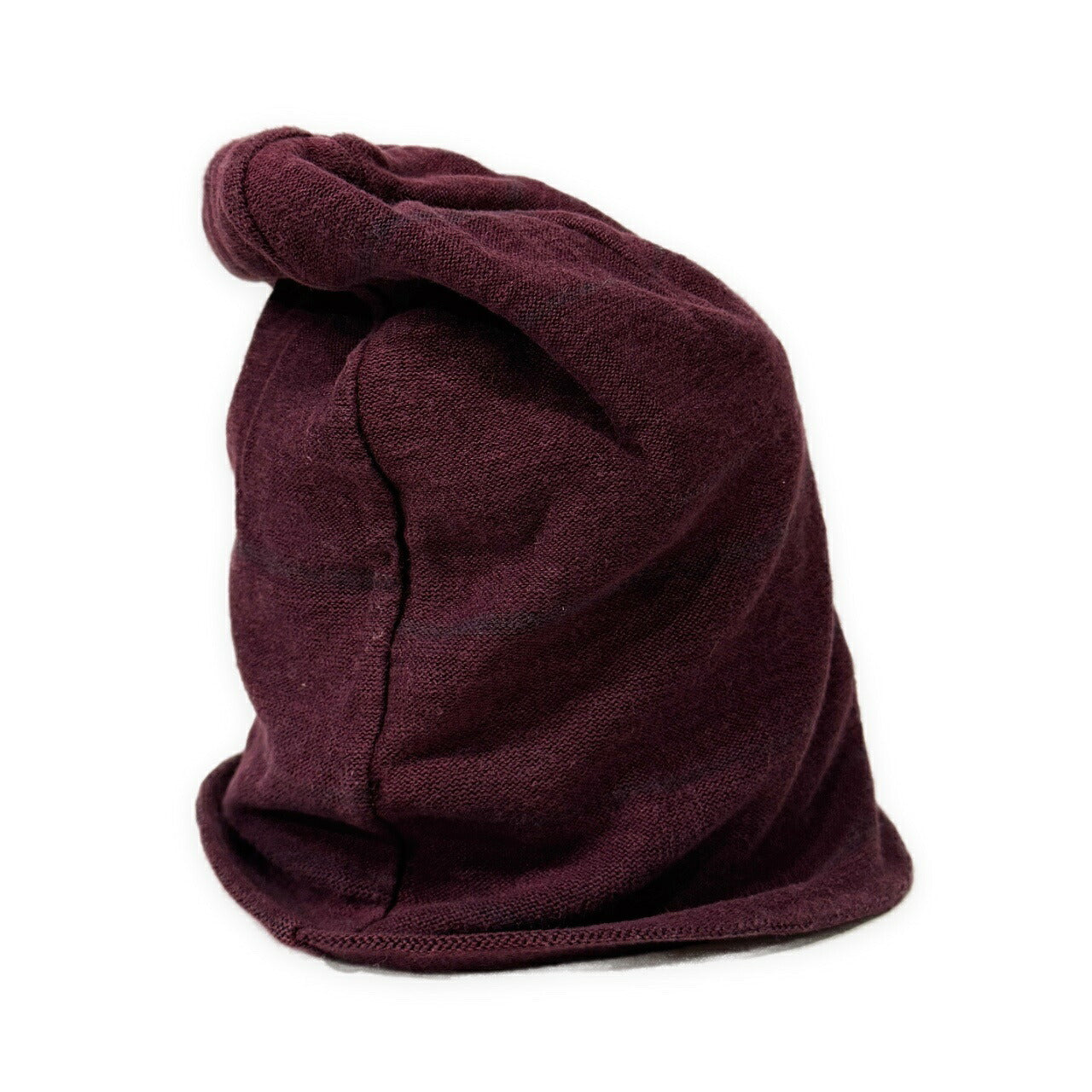 DANIEL ANDRESEN Red Linen Cotton Shadow Knit Cap Size LARG