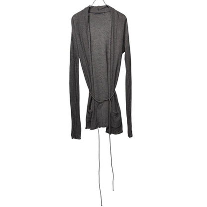 DANIEL ANDRESEN 12AW Gray Virgin Wool Silk Knit Coat Size 44