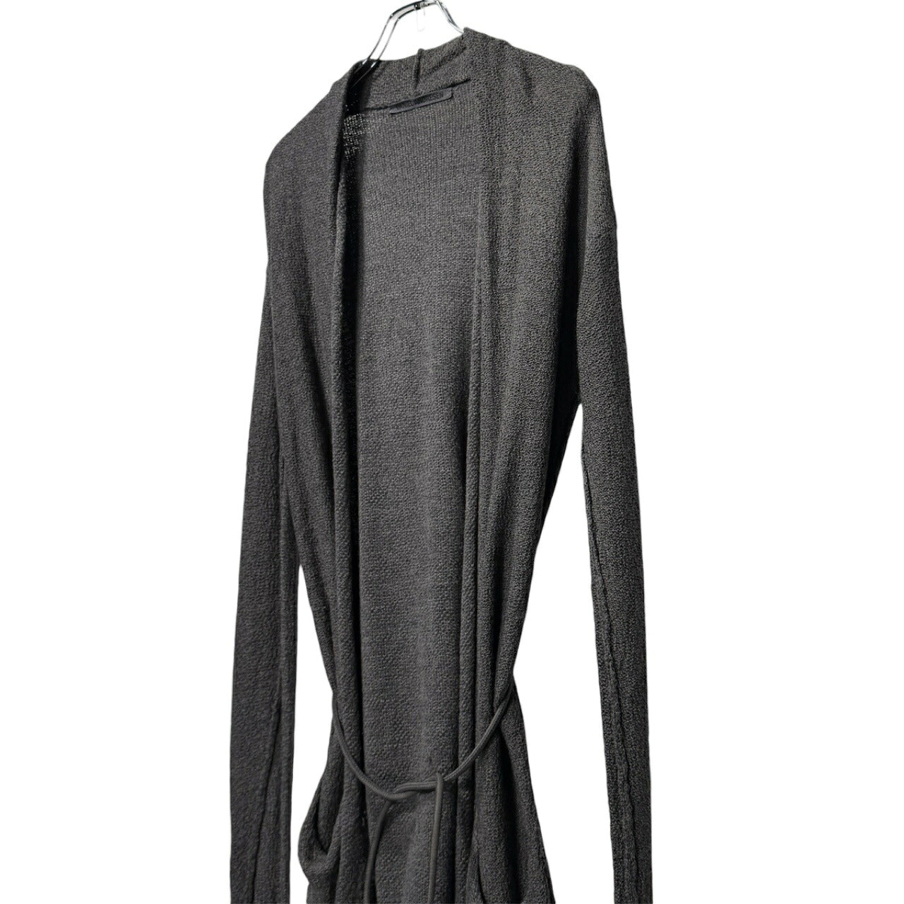 DANIEL ANDRESEN 12AW Gray Virgin Wool Silk Knit Coat Size 44