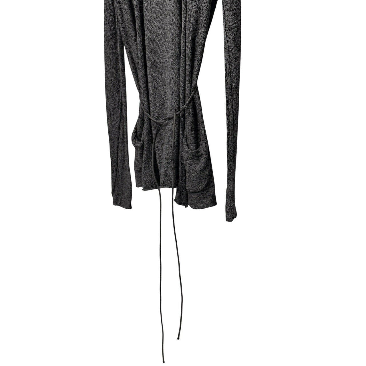 DANIEL ANDRESEN 12AW Gray Virgin Wool Silk Knit Coat Size 44