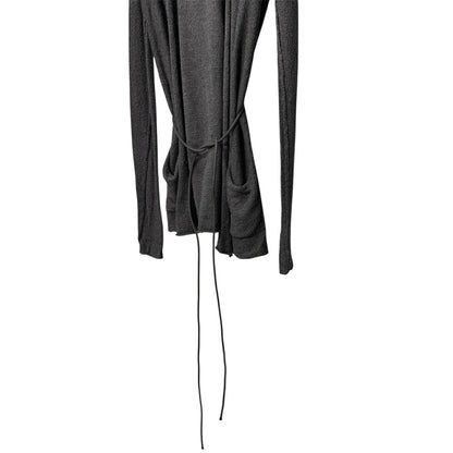 DANIEL ANDRESEN 12AW Gray Virgin Wool Silk Knit Coat Size 44