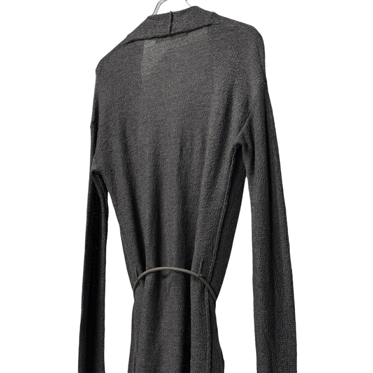 DANIEL ANDRESEN 12AW Gray Virgin Wool Silk Knit Coat Size 44