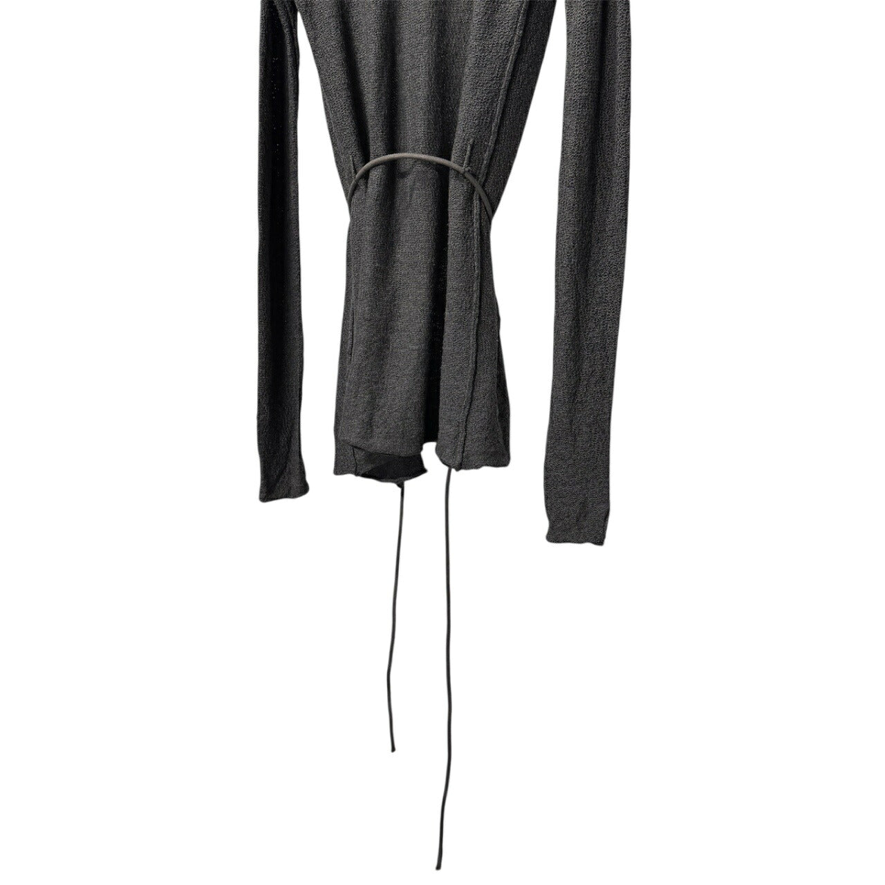 DANIEL ANDRESEN 12AW Gray Virgin Wool Silk Knit Coat Size 44