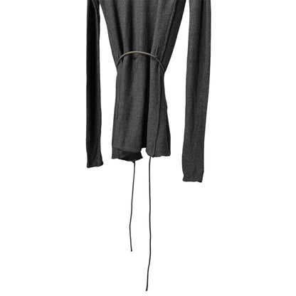DANIEL ANDRESEN 12AW Gray Virgin Wool Silk Knit Coat Size 44